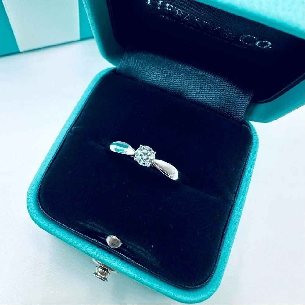 Tiffany & Co. .21 CT Harmony Diamond Engagement Ring w Certificate & Packaging